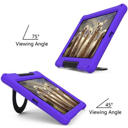 For iPad 10.2 2021 / 2020 / 2019 EVA Handle Holder Tablet Case(Purple) - iPad 10.2 Cases by buy2fix | Online Shopping UK | buy2fix