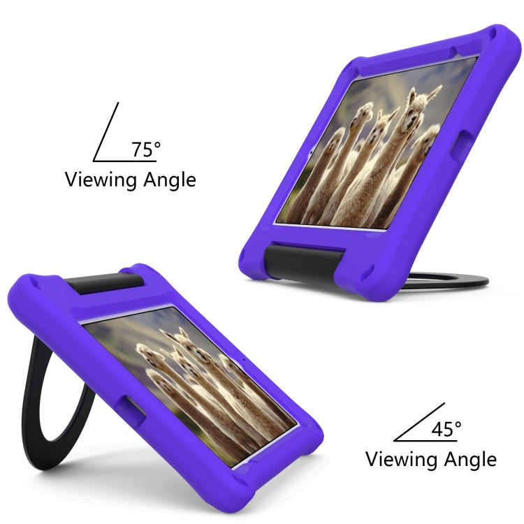 For iPad mini 2024 /mini 6 EVA Handle Holder Tablet Case(Purple) - iPad mini 6 Cases by buy2fix | Online Shopping UK | buy2fix