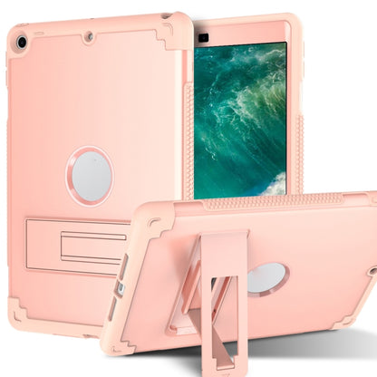 PC+Silicone Holder Tablet Case For iPad 9.7 2018 / 2017(Rose Gold) - iPad 9.7 (2018) & (2017) Cases by buy2fix | Online Shopping UK | buy2fix