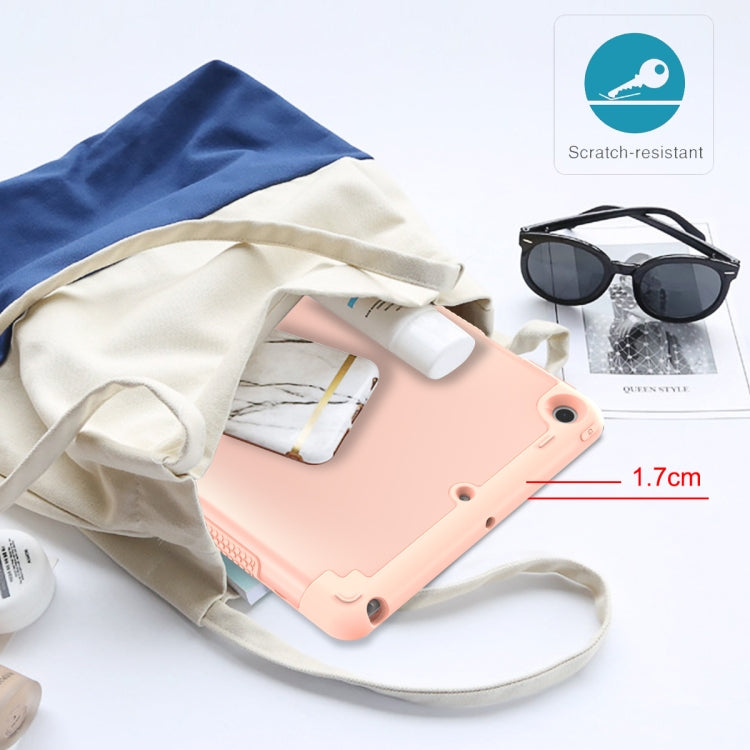 PC+Silicone Holder Tablet Case For iPad 9.7 2018 / 2017(Rose Gold) - iPad 9.7 (2018) & (2017) Cases by buy2fix | Online Shopping UK | buy2fix