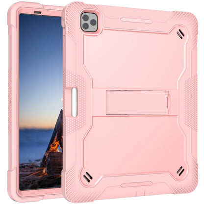 For iPad Pro 12.9 2022 / 2021 / 2020 / 2018 Silicone + PC Shockproof Tablet Case(Rose Gold) - iPad Pro 12.9 (2022/2021) Cases by buy2fix | Online Shopping UK | buy2fix