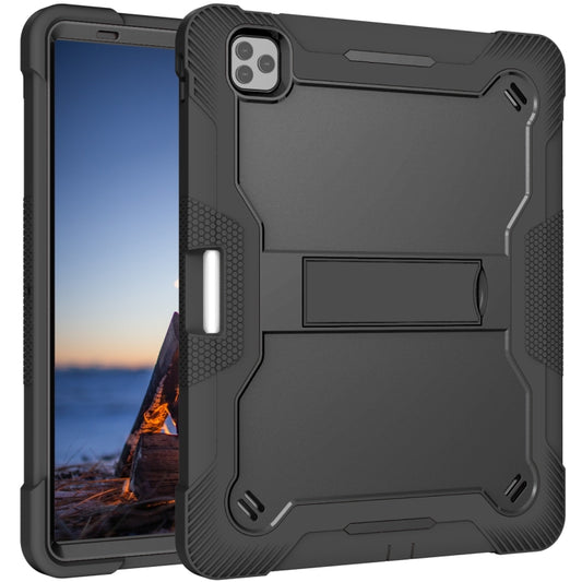 For iPad Pro 12.9 2022 / 2021 / 2020 / 2018 Silicone + PC Shockproof Tablet Case(Black) - iPad Pro 12.9 (2022/2021) Cases by buy2fix | Online Shopping UK | buy2fix