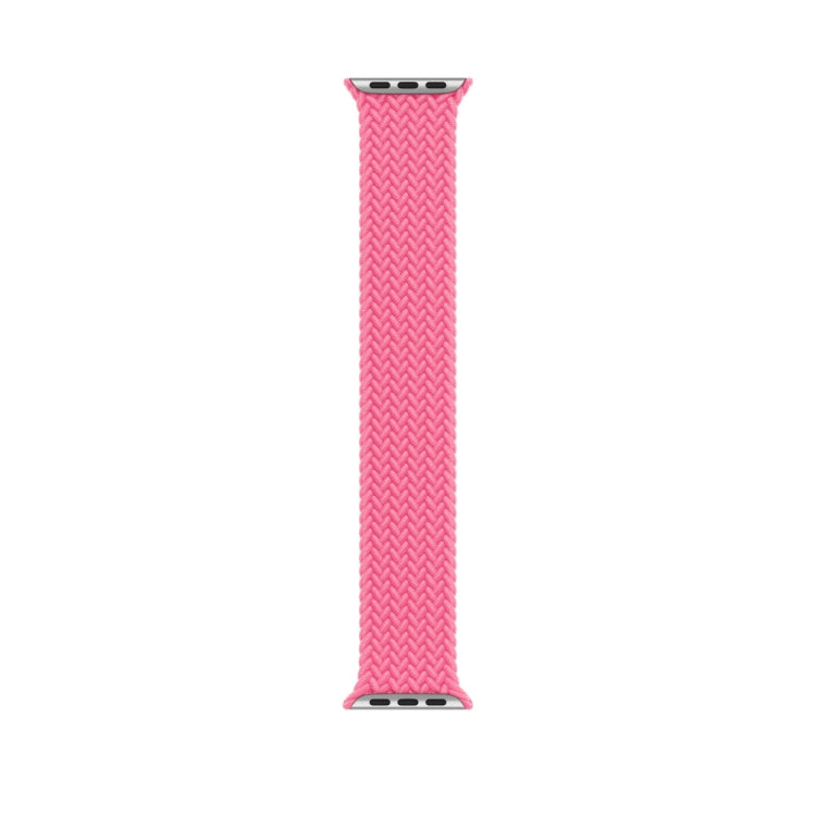 135mm Nylon Braided Watch Band For Apple Watch Ultra 49mm&Watch Ultra 2 49mm / Series 9&8&7 45mm / SE 3&SE 2&6&SE&5&4 44mm / 3&2&1 42mm(Pink) - Watch Bands by buy2fix | Online Shopping UK | buy2fix