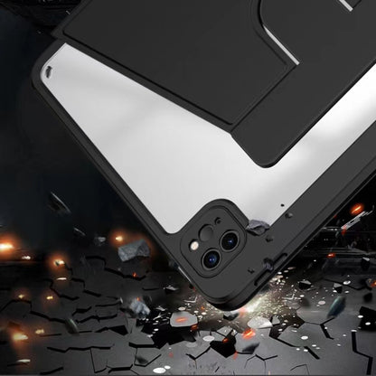 For iPad 10.2 2021 / 2020 / 2019 Mutural Jianshang Series Tablet Leather Smart Case(Black) by Mutural