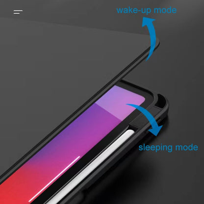 For iPad 10.2 2021 / 2020 / 2019 Mutural Jianshang Series Tablet Leather Smart Case(Dark Blue) by Mutural