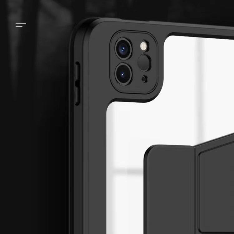 For iPad Pro 12.9 2022 / 2021 / 2020 / 2018 Mutural Jianshang Series Tablet Leather Smart Case(Black) by Mutural