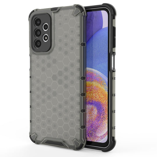 For Samsung Galaxy A23 Shockproof Honeycomb PC + TPU Protective Case(Black)
