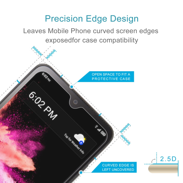 50 PCS 0.26mm 9H 2.5D Tempered Glass Film For TCL 30z T602DL - Others by buy2fix | Online Shopping UK | buy2fix