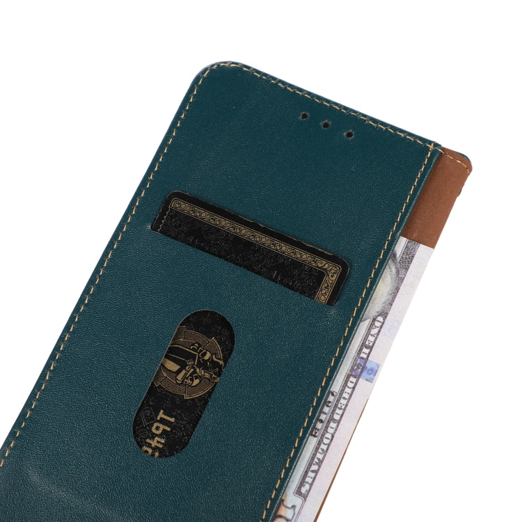 For Motorola Moto G52 4G KHAZNEH Nappa Top Layer Cowhide Leather Phone Case(Green) - Motorola Cases by buy2fix | Online Shopping UK | buy2fix