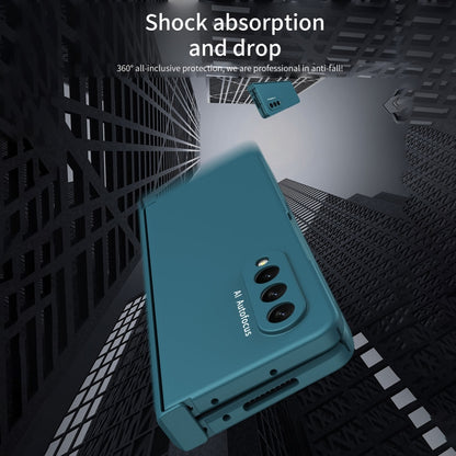 For Samsung Galaxy Z Fold3 5G 360 Full Body Hinge Flip Phone Case(Green) - Galaxy Phone Cases by buy2fix | Online Shopping UK | buy2fix