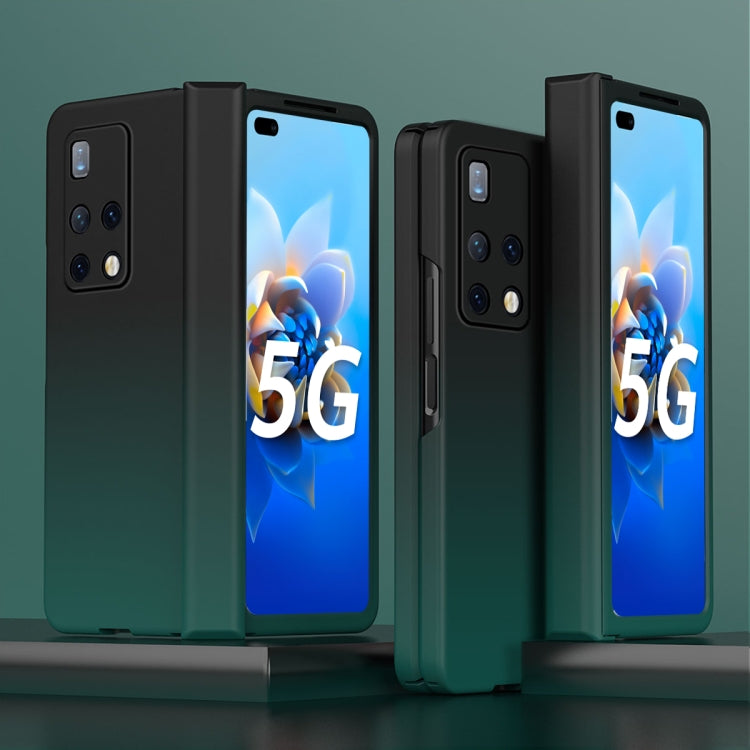 For Huawei Mate X2 Colorful Gradient Phone Case(Cyan) - Huawei Cases by buy2fix | Online Shopping UK | buy2fix