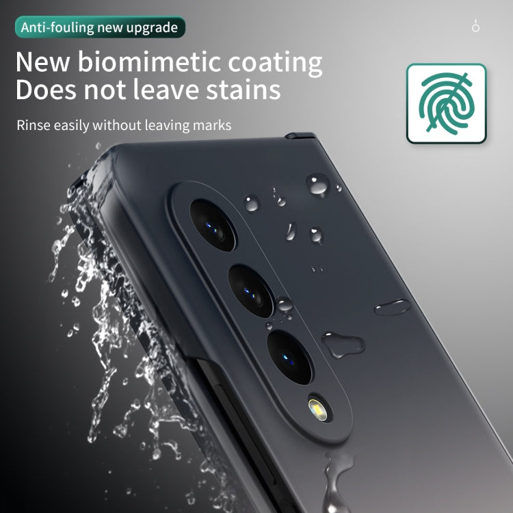 For Samsung Galaxy Z Fold3 5G Colorful Gradient Phone Case(Black White) - Galaxy Phone Cases by buy2fix | Online Shopping UK | buy2fix