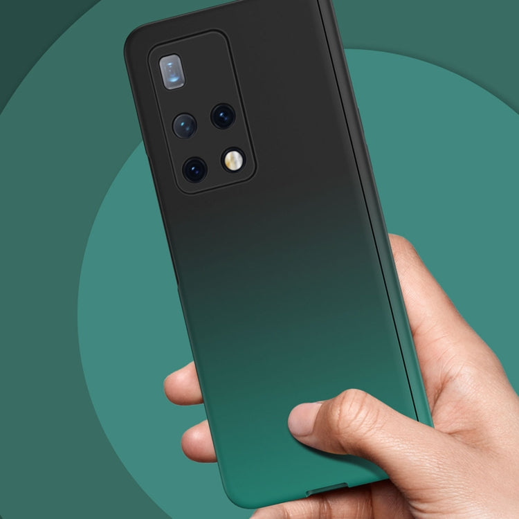 For Huawei Mate X2 Colorful Gradient Tempered Film Integrated Phone Case(Green) - Huawei Cases by buy2fix | Online Shopping UK | buy2fix