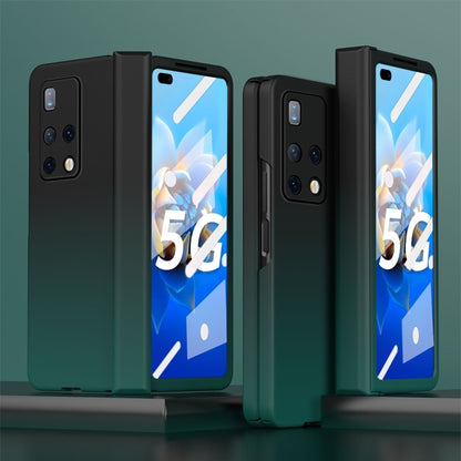 For Huawei Mate X2 Colorful Gradient Tempered Film Integrated Phone Case(Cyan) - Huawei Cases by buy2fix | Online Shopping UK | buy2fix