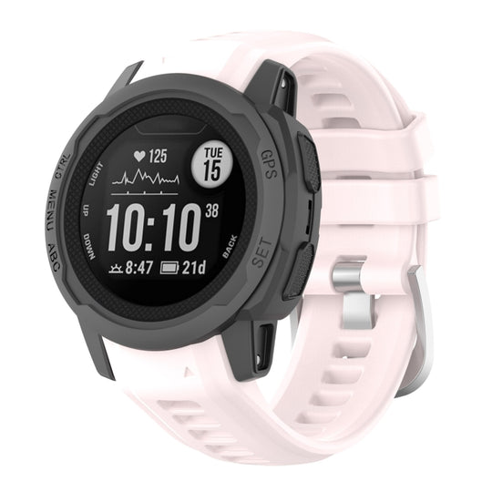 For Garmin Instinct 2S Silicone Watch Band(Cherry Blossom Pink)