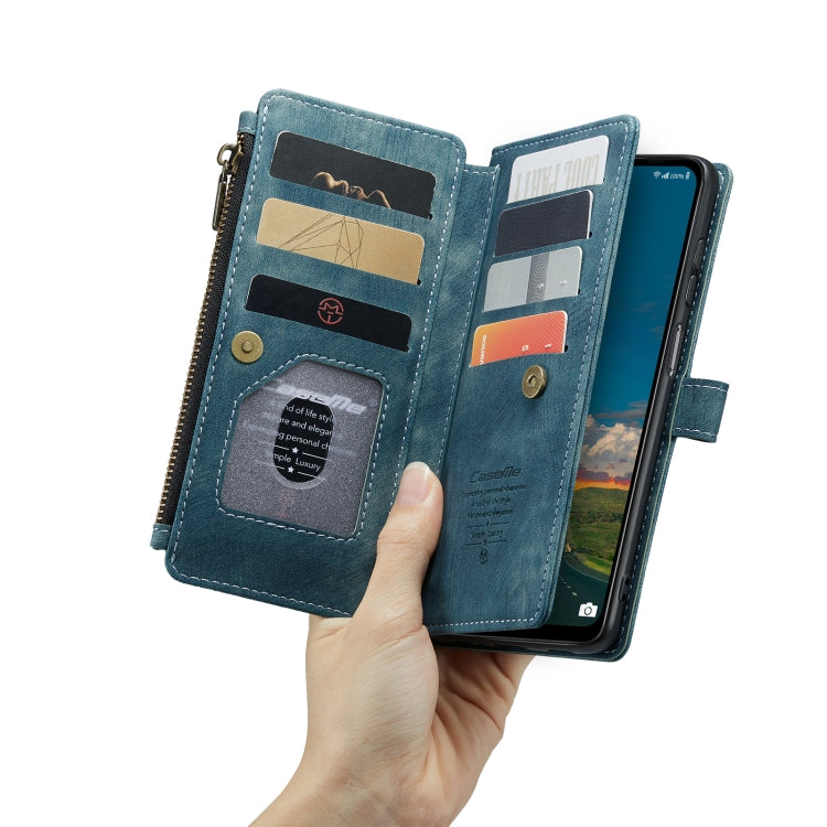 For Samsung Galaxy A13 4G/A13 5G/A04S/A04/M13 5G CaseMe C30 Multifunctional Phone Leather Case(Blue) - Galaxy Phone Cases by CaseMe | Online Shopping UK | buy2fix