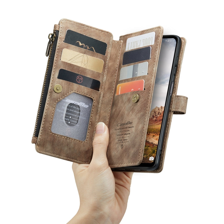 For Samsung Galaxy A13 4G/A13 5G/A04S/A04/M13 5G CaseMe C30 Multifunctional Phone Leather Case(Brown) - Galaxy Phone Cases by CaseMe | Online Shopping UK | buy2fix