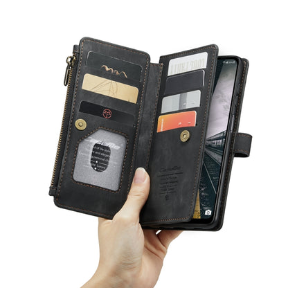 For Samsung Galaxy A13 4G/A13 5G/A04S/A04/M13 5G CaseMe C30 Multifunctional Phone Leather Case(Black) - Galaxy Phone Cases by CaseMe | Online Shopping UK | buy2fix