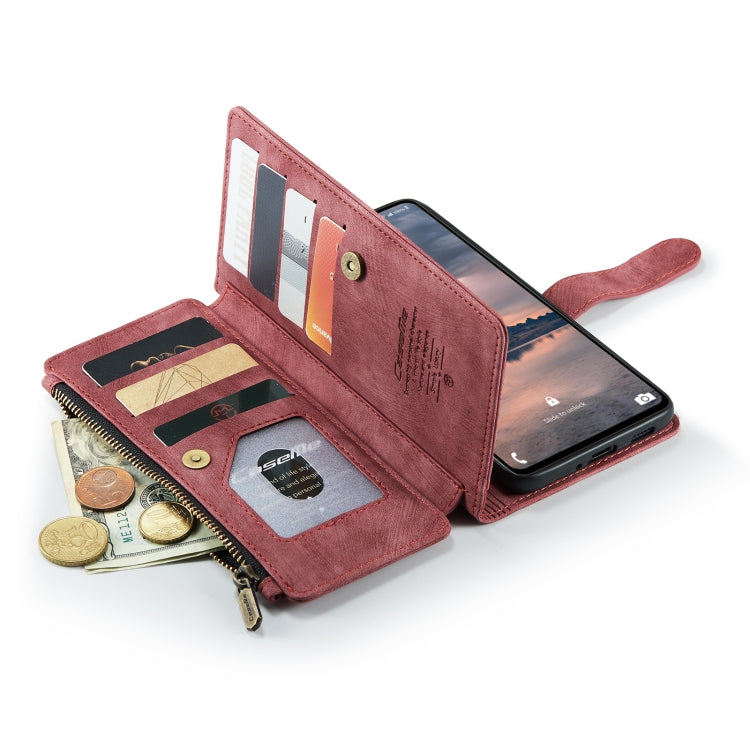 For Samsung GalaxyA33 5G CaseMe C30 Multifunctional Phone Leather Case(Red) - Galaxy Phone Cases by CaseMe | Online Shopping UK | buy2fix