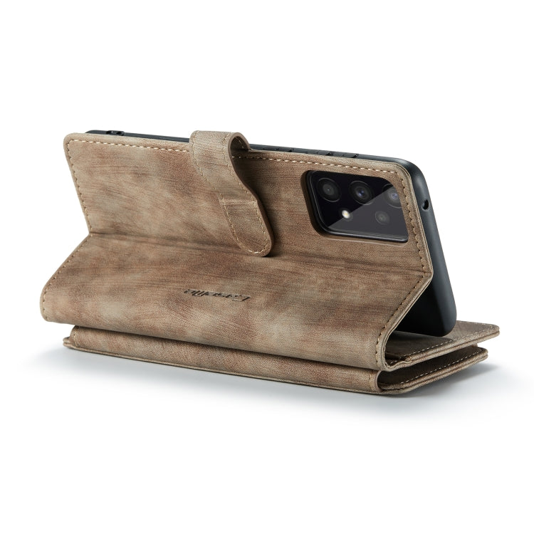 For Samsung GalaxyA33 5G CaseMe C30 Multifunctional Phone Leather Case(Brown) - Galaxy Phone Cases by CaseMe | Online Shopping UK | buy2fix