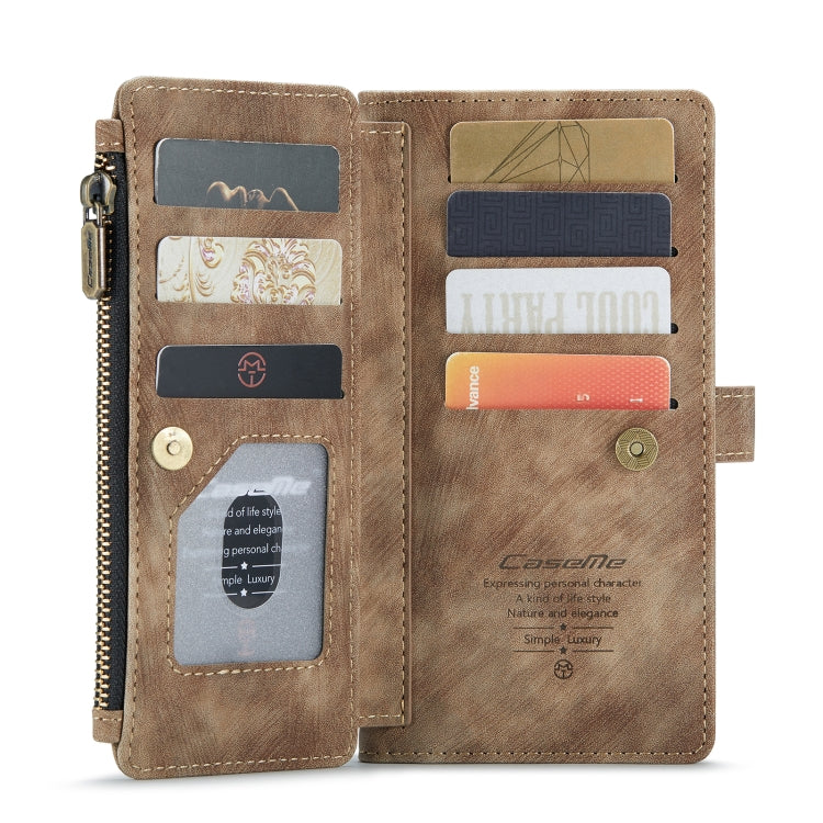 For Samsung GalaxyA33 5G CaseMe C30 Multifunctional Phone Leather Case(Brown) - Galaxy Phone Cases by CaseMe | Online Shopping UK | buy2fix