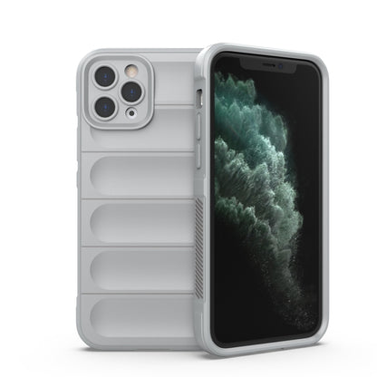 For iPhone 11 Pro Magic Shield TPU + Flannel Phone Case (Grey) by buy2fix
