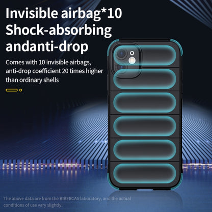 For iPhone 11 Pro Max Magic Shield TPU + Flannel Phone Case (Dark Blue) by buy2fix