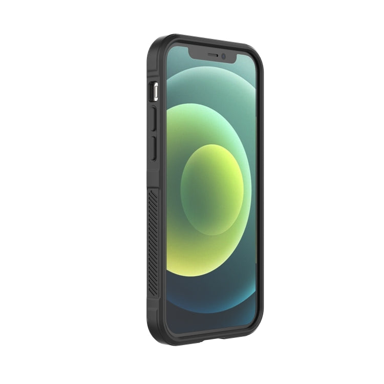 For iPhone 12 Magic Shield TPU + Flannel Phone Case(Black) by buy2fix