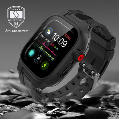 RedPepper IP68 Waterproof Screen Protector + Watchband + Protective Case For Apple Watch Series 9 / 8 / 7 45mm by RedPepper