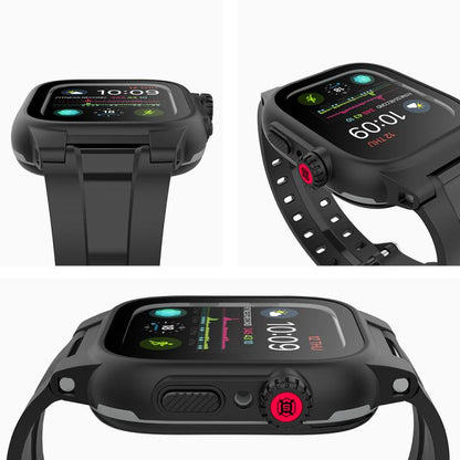 RedPepper IP68 Waterproof Screen Protector + Watchband + Protective Case For Apple Watch Series 9 / 8 / 7 45mm by RedPepper