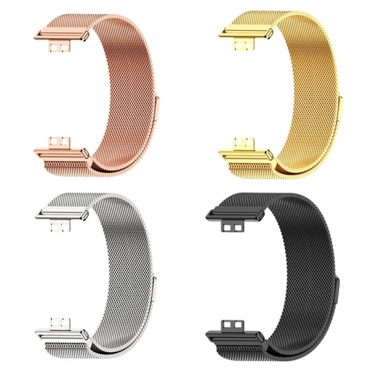 For Huawei Watch Fit Mijobs Milan Magnetic Stainless Steel Watch Band(Silver) by MIJOBS