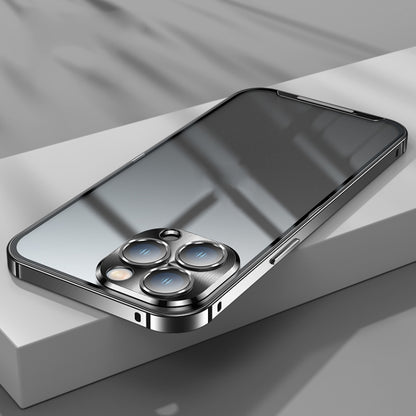 For iPhone 13 Pro Frosted Metal Phone Case (Black) - iPhone 13 Pro Cases by buy2fix | Online Shopping UK | buy2fix