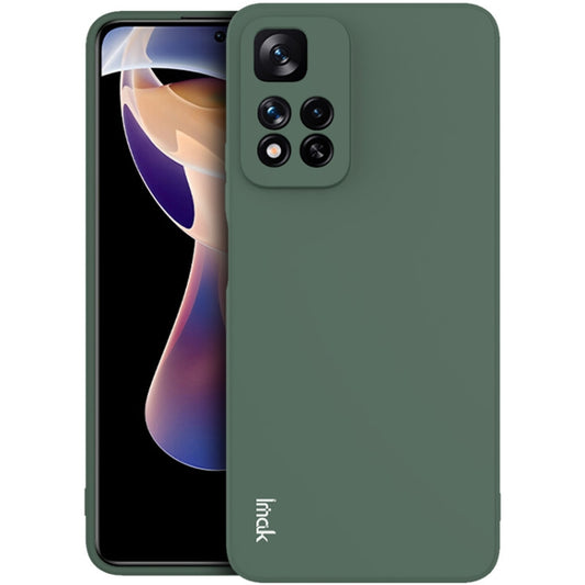 For Xiaomi Redmi Note 11 Pro China / Note 11 Pro+ 5G IMAK UC-4 Series Straight Edge TPU Phone Case(Dark Green) - Xiaomi Cases by imak | Online Shopping UK | buy2fix