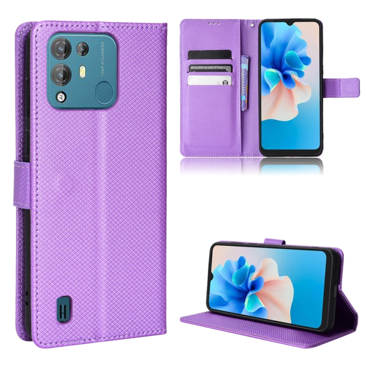 For Blackview A55 Pro Diamond Texture Leather Phone Case(Purple) - More Brand by buy2fix | Online Shopping UK | buy2fix