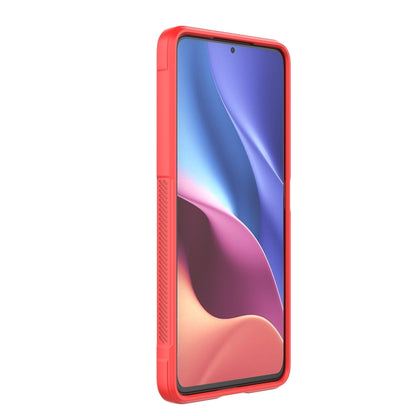 For Xiaomi Redmi K40 Magic Shield TPU + Flannel Phone Case(Grey) by buy2fix