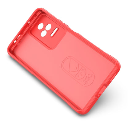 For Xiaomi Redmi K40S Magic Shield TPU + Flannel Phone Case(Red) by buy2fix