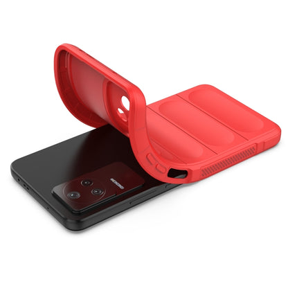 For Xiaomi Redmi K40S Magic Shield TPU + Flannel Phone Case(Dark Green) by buy2fix
