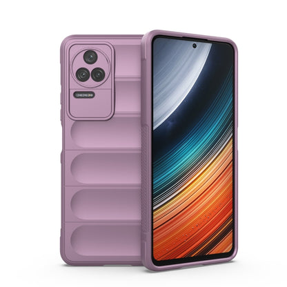 For Xiaomi Redmi K40S Magic Shield TPU + Flannel Phone Case(Purple) by buy2fix