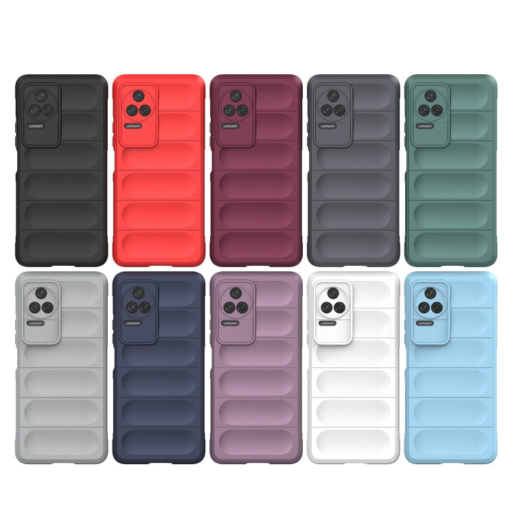 For Xiaomi Redmi K50 Pro Magic Shield TPU + Flannel Phone Case(Red) - Xiaomi Cases by buy2fix | Online Shopping UK | buy2fix