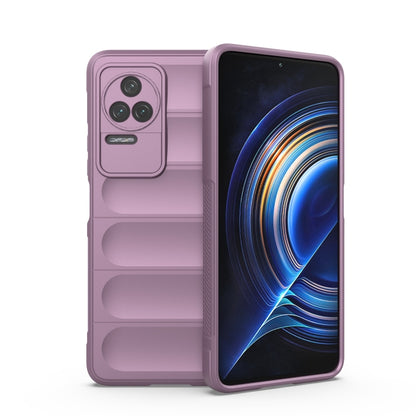 For Xiaomi Redmi K50 Pro Magic Shield TPU + Flannel Phone Case(Purple) - Xiaomi Cases by buy2fix | Online Shopping UK | buy2fix