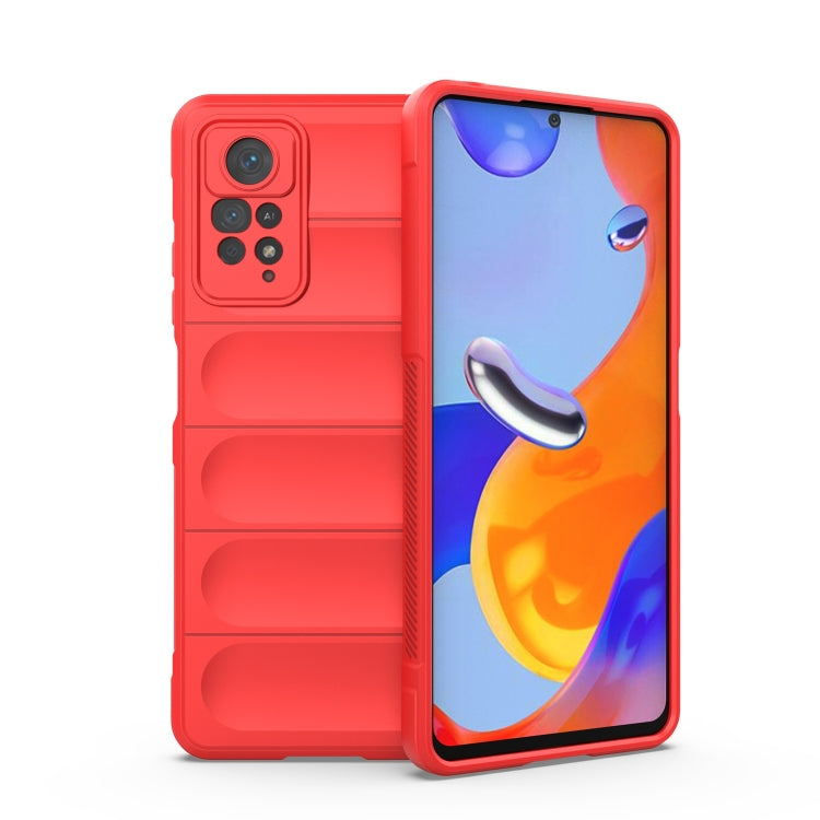 For Xiaomi Redmi Note 11 Pro International Magic Shield TPU + Flannel Phone Case(Red) by buy2fix