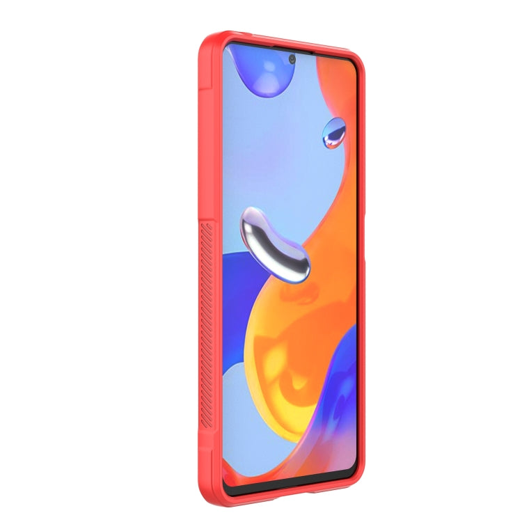 For Xiaomi Redmi Note 11 Pro International Magic Shield TPU + Flannel Phone Case(Red) by buy2fix