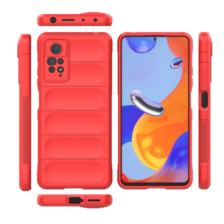 For Xiaomi Redmi Note 11 Pro International Magic Shield TPU + Flannel Phone Case(Red) by buy2fix