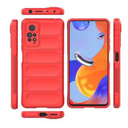 For Xiaomi Redmi Note 11 Pro International Magic Shield TPU + Flannel Phone Case(Red) by buy2fix