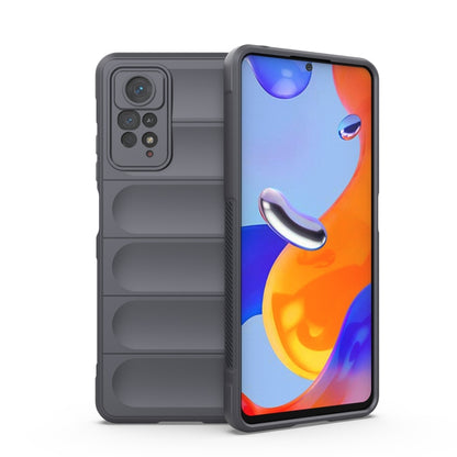 For Xiaomi Redmi Note 11 Pro International Magic Shield TPU + Flannel Phone Case(Dark Grey) - Xiaomi Cases by buy2fix | Online Shopping UK | buy2fix