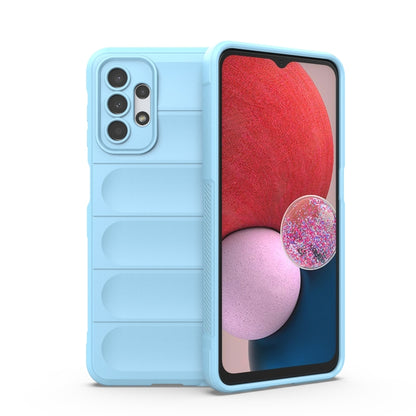 For Samsung Galaxy A13 5G / 4G Magic Shield TPU + Flannel Phone Case(Light Blue) by buy2fix