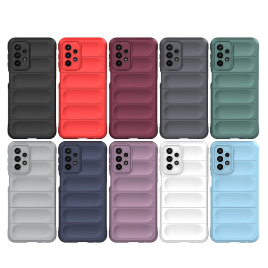 For Samsung Galaxy A23 Magic Shield TPU + Flannel Phone Case(Dark Green) by buy2fix