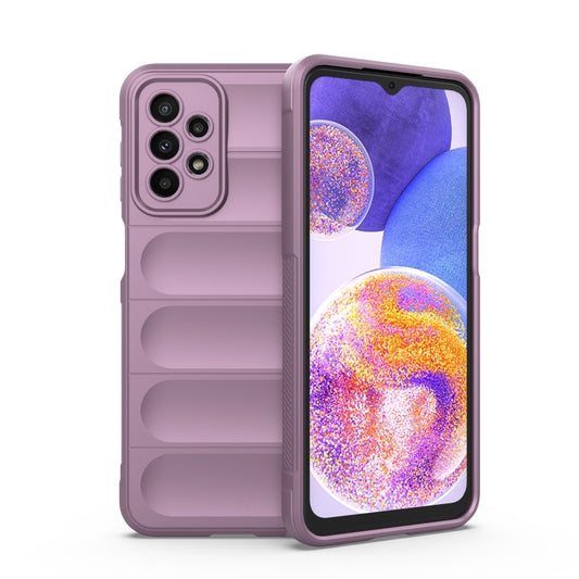 For Samsung Galaxy A23 Magic Shield TPU + Flannel Phone Case(Purple) by buy2fix