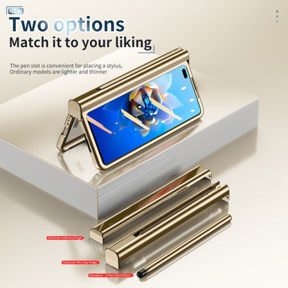 For Huawei Mate X2 Electroplating Hinge Phone Case with Stylus(Gold) - Huawei Cases by buy2fix | Online Shopping UK | buy2fix