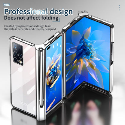 For Huawei Mate X2 Electroplating Hinge Phone Case with Stylus(Silver) - Huawei Cases by buy2fix | Online Shopping UK | buy2fix